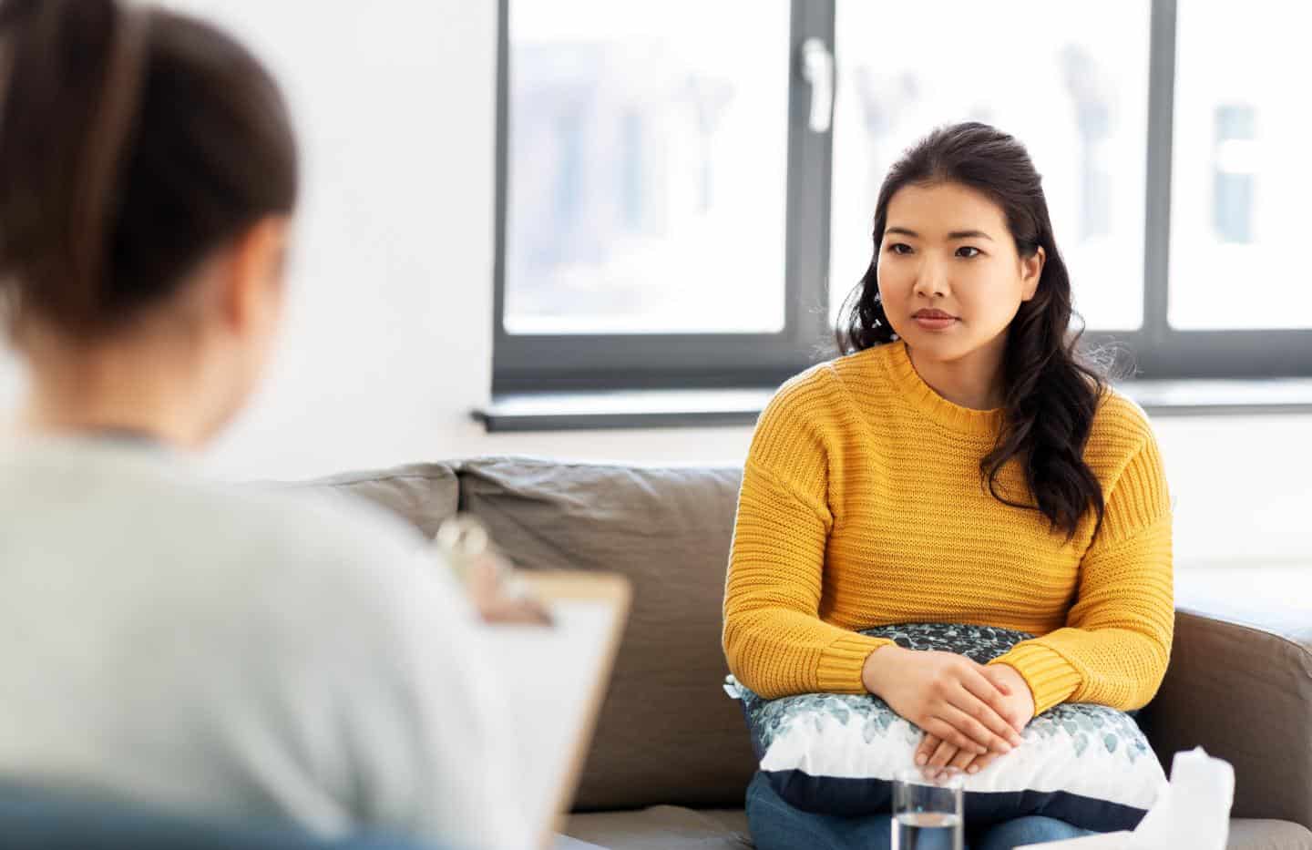 One-on-one therapy as part of depression treatment in Greensboro, NC.