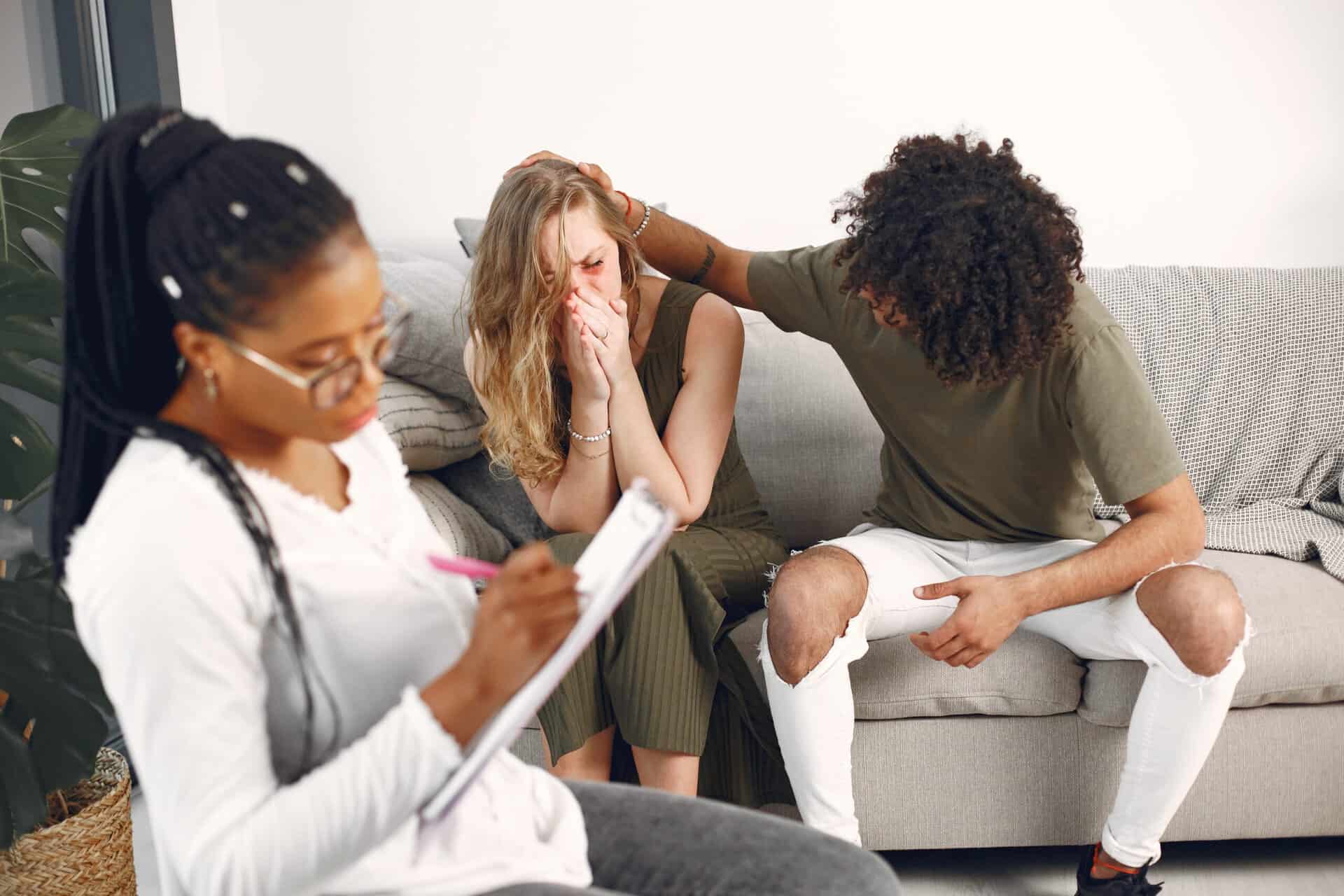 Friend supporting friend who is getting PTSD treatment in Greensboro, NC
