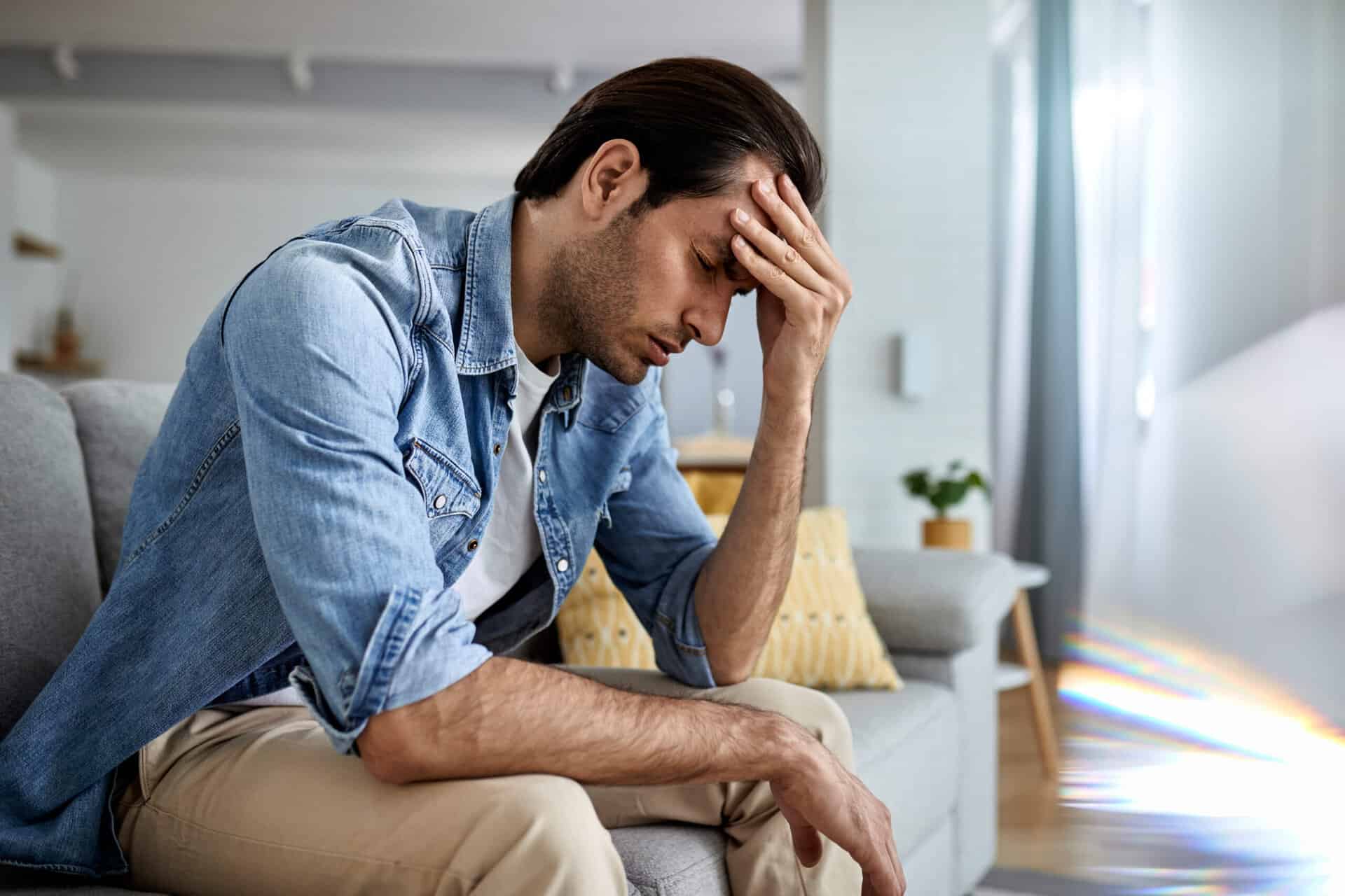 man needing Anxiety Treatment in Greensboro, NC