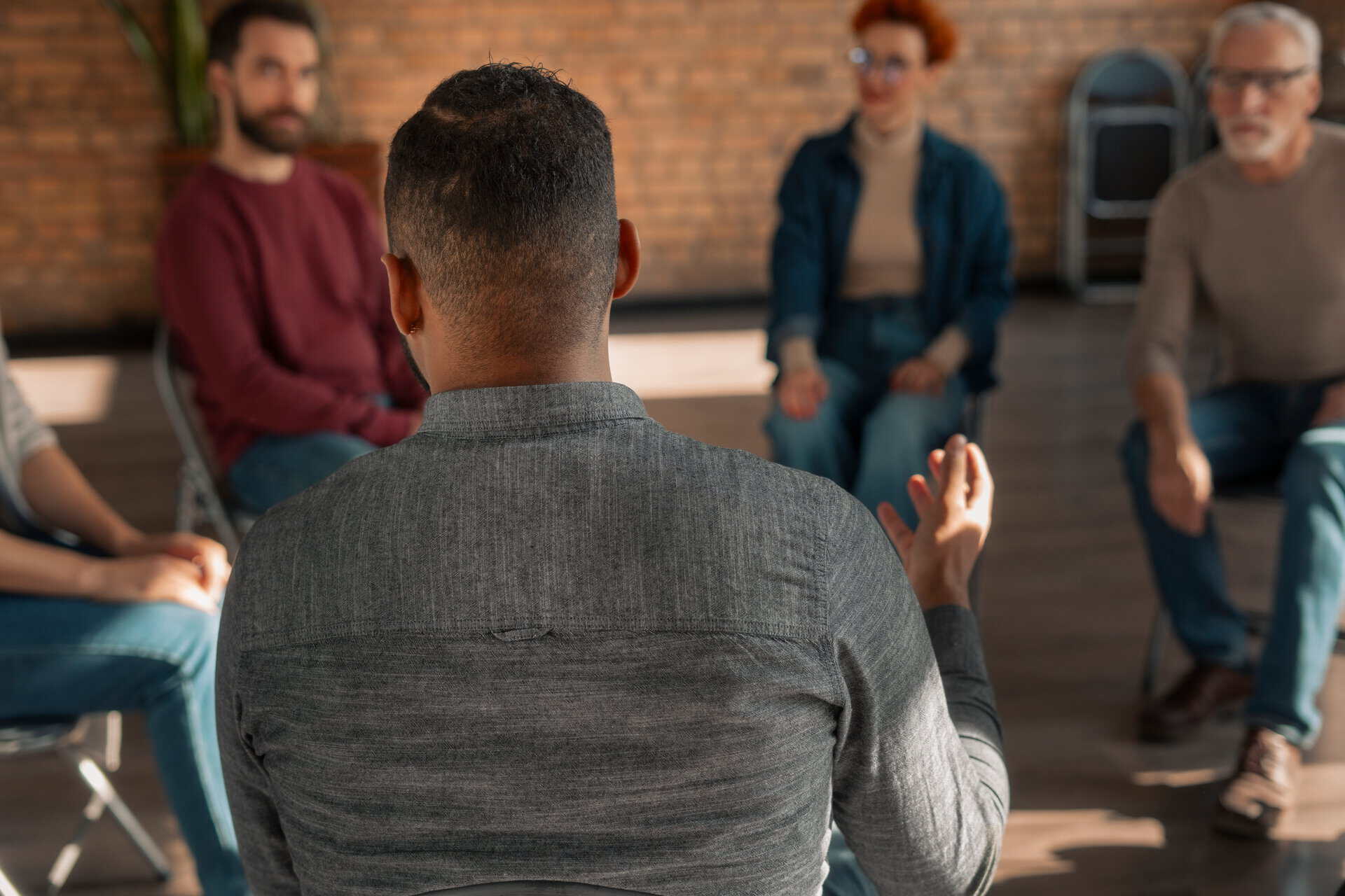 people sitting in a circle at Group Therapy in Greensboro, NC