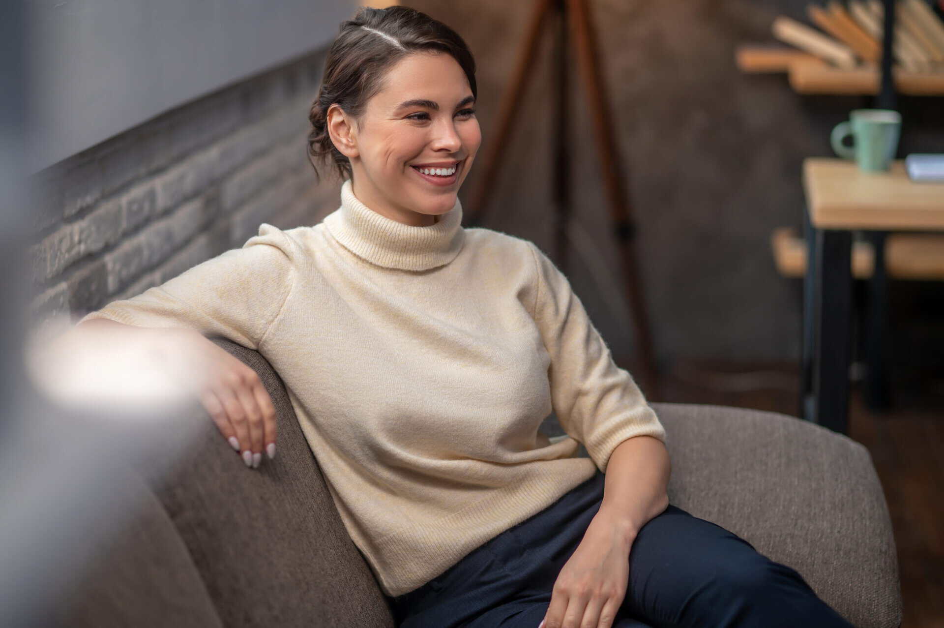 A woman enjoys personalized individual counseling through our Charlotte, NC rehab.